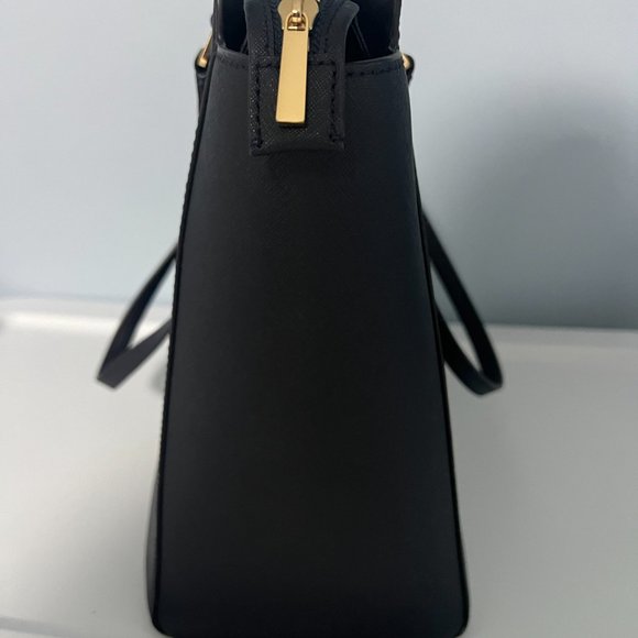 Tory Burch Emerson Tote - Navy Blue w/ Gold Hardware - Picture 2 of 7